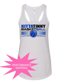 Kittatinny Basketball Performance Racerback Tank Top Design 1