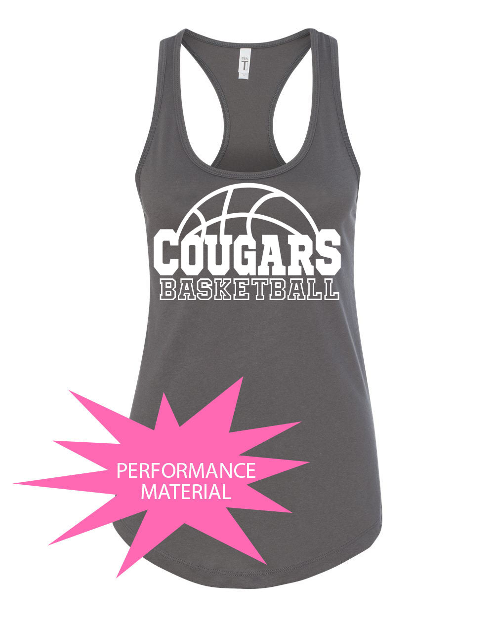 Kittatinny Basketball Performance Racerback Tank Top Design 2