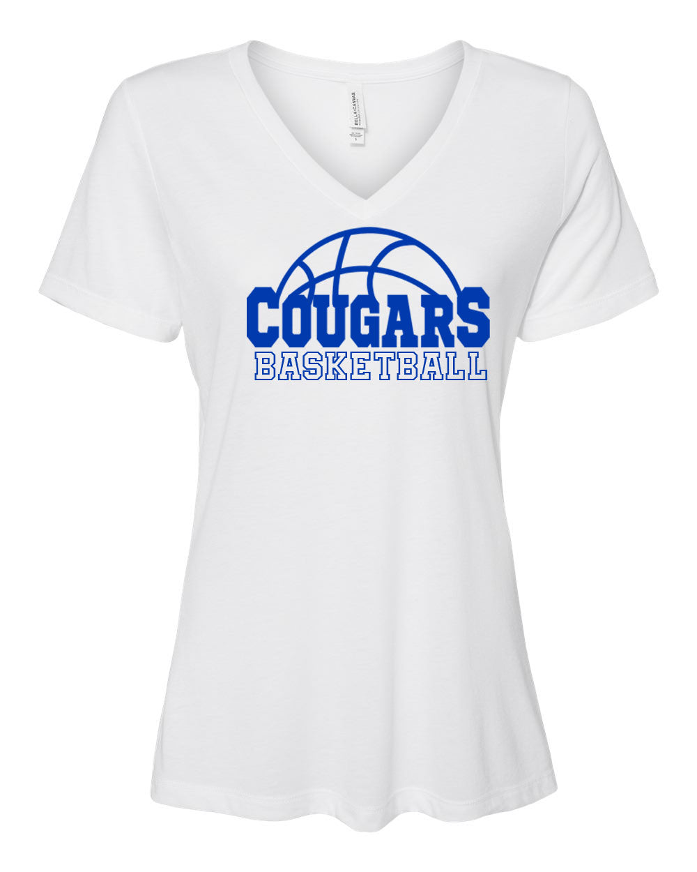 Kittatinny Basketball Design 2 V-neck T-Shirt