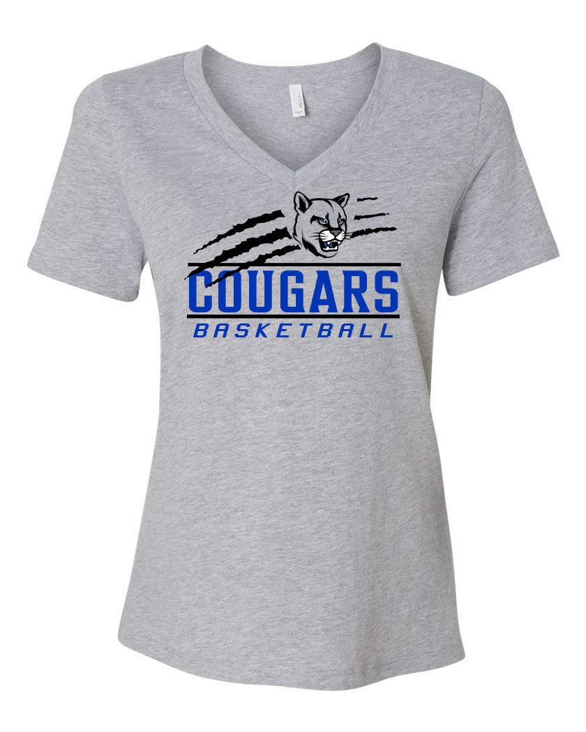Kittatinny Basketball Design 3 V-neck T-Shirt
