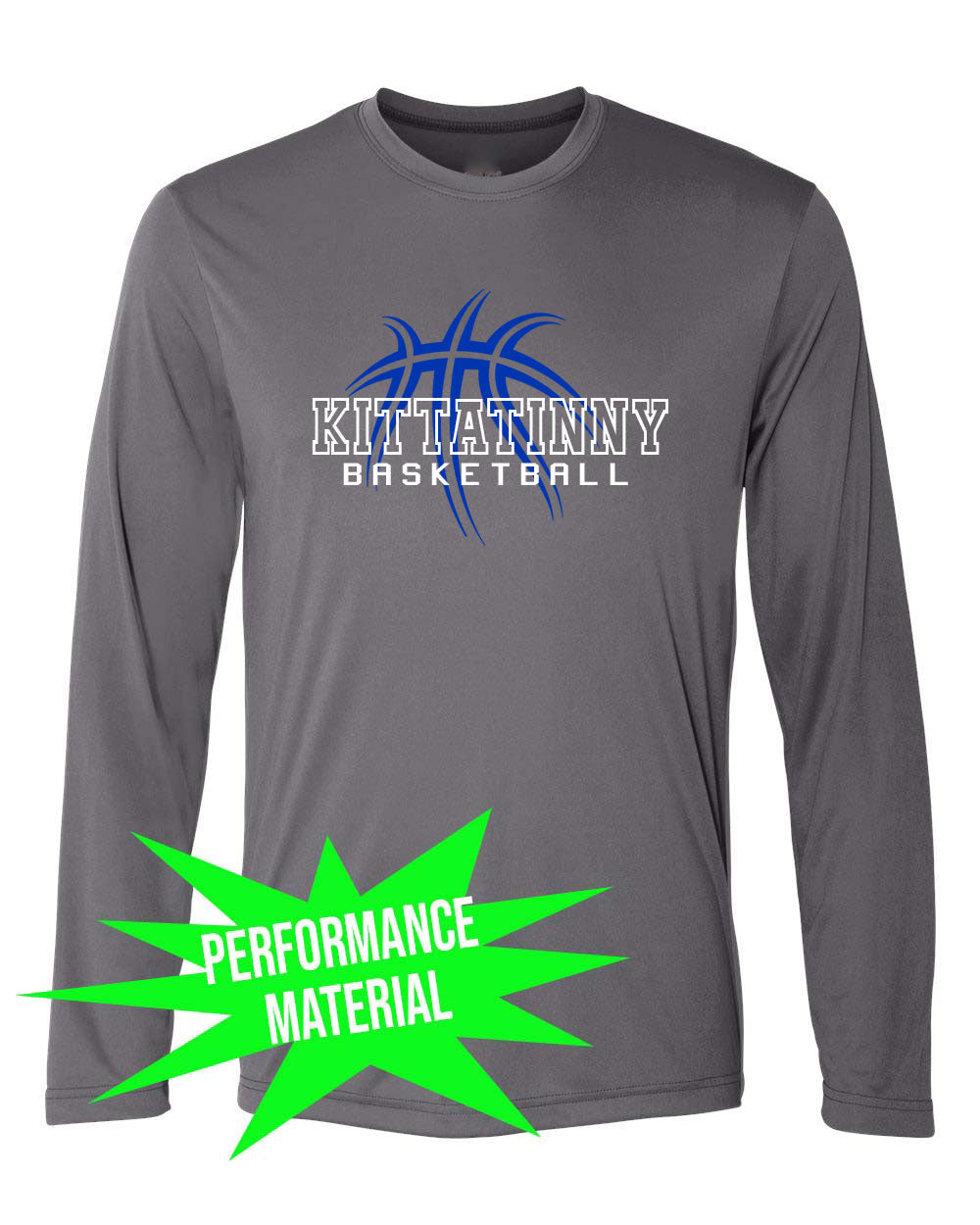 Kittatinny Basketball Performance Material Design 4 Long Sleeve Shirt