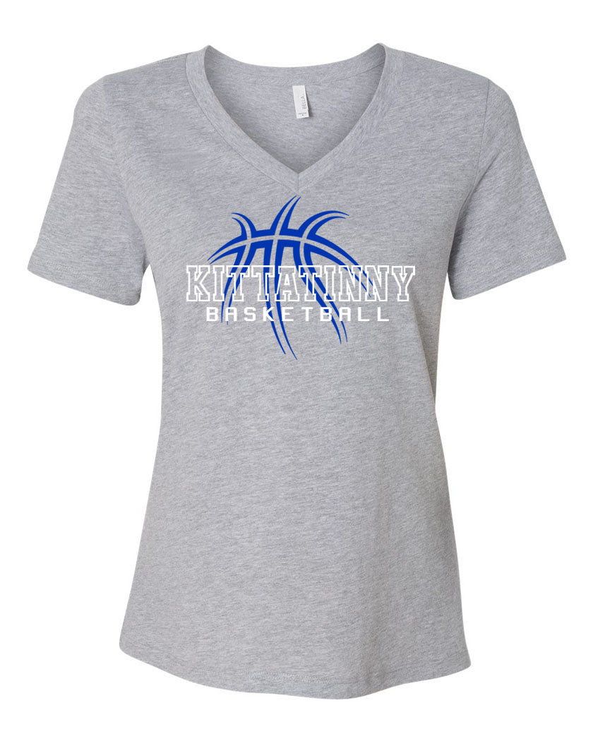 Kittatinny Basketball Design 4 V-neck T-Shirt