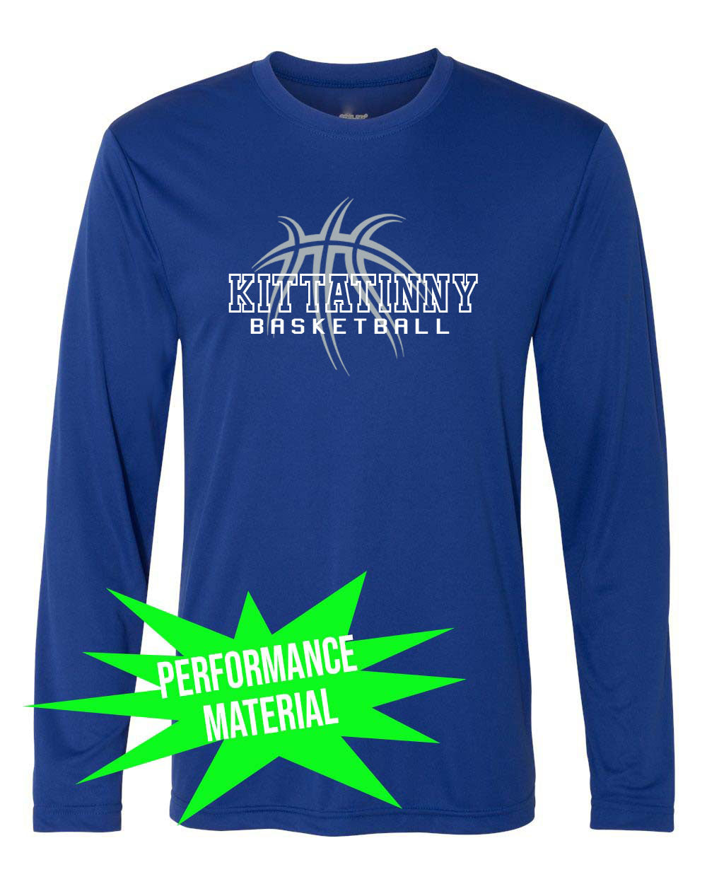 Kittatinny Basketball Performance Material Design 4 Long Sleeve Shirt