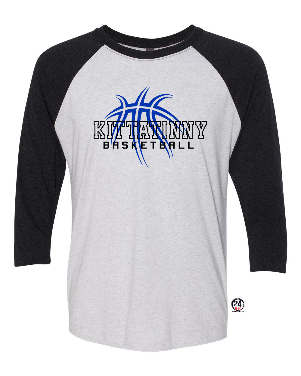 Kittatinny Basketball Design 4 raglan shirt