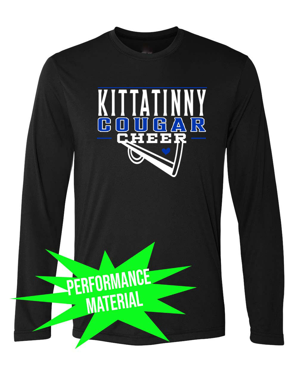 Kittatinny Cheer Performance Material Design 11 Long Sleeve Shirt