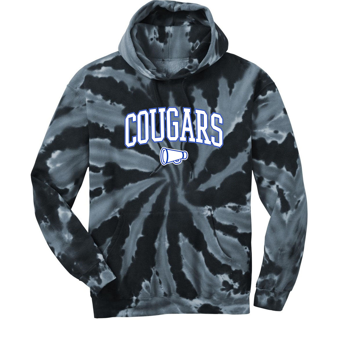 Kittatinny Cheer Tie-Dye Hooded Sweatshirt Design 12