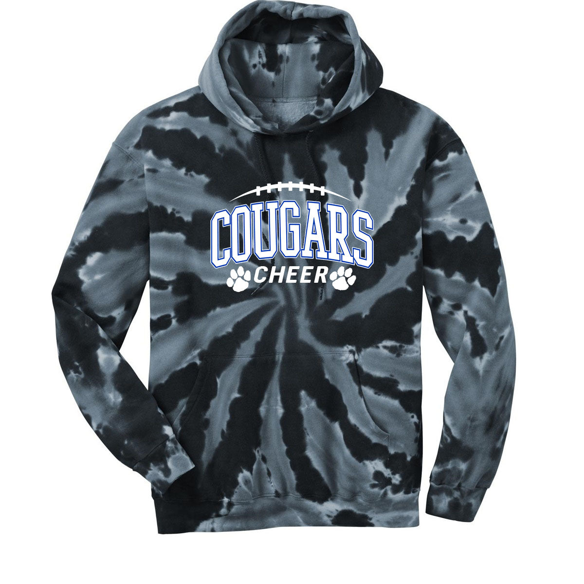 Kittatinny Cheer Tie-Dye Hooded Sweatshirt Design 13