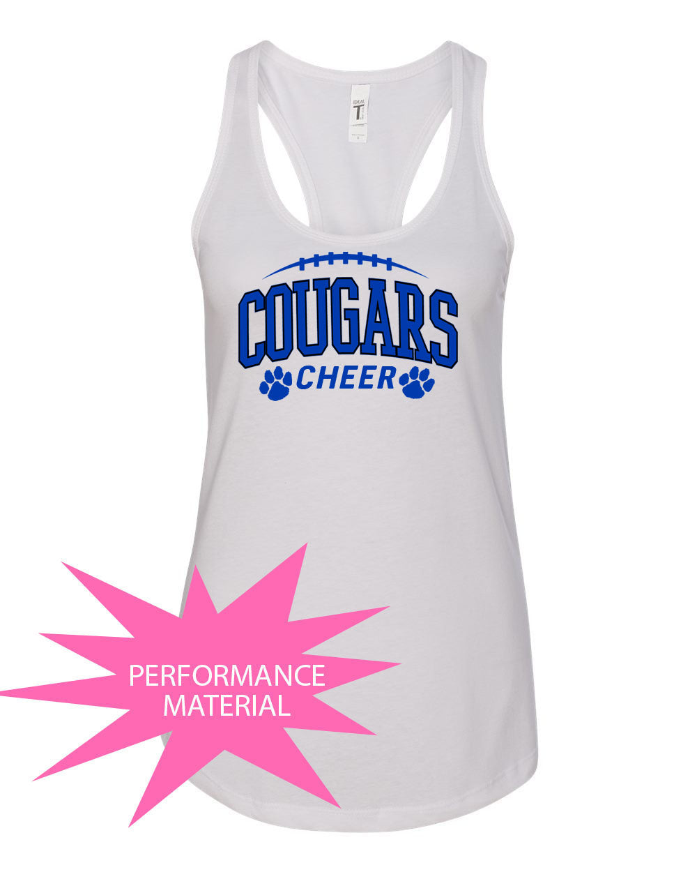 Kittatinny Cheer Performance Racerback Tank Top Design 13