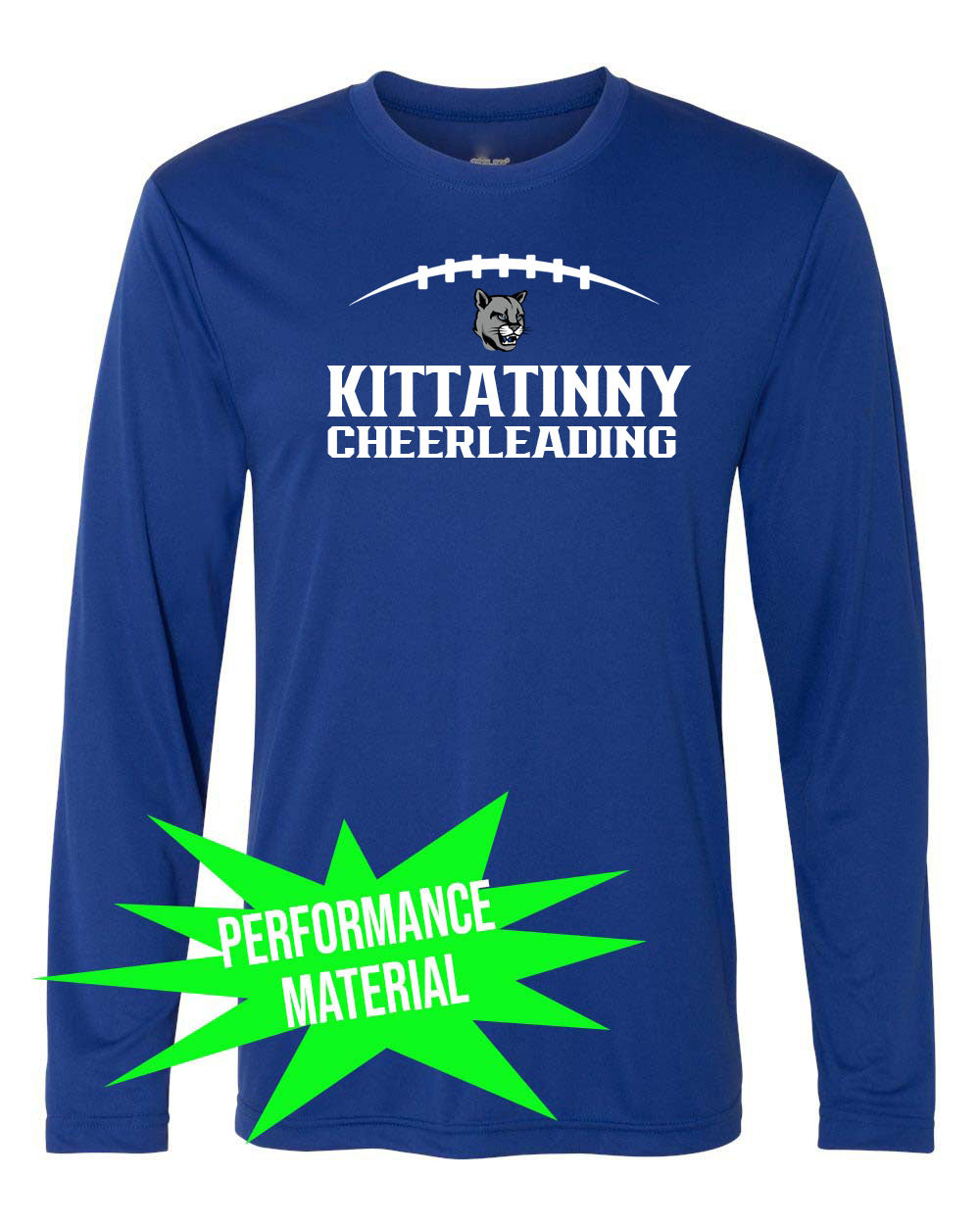 Kittatinny Cheer Performance Material Design 7 Long Sleeve Shirt