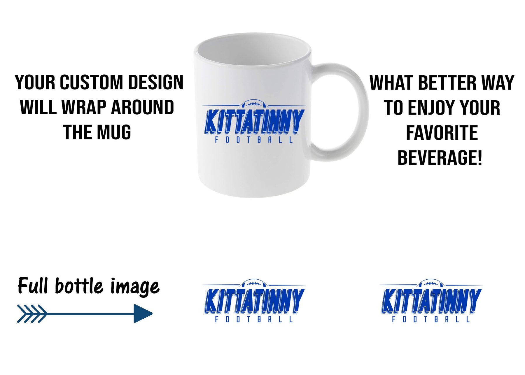 Kittattinny Football Mug Design 13