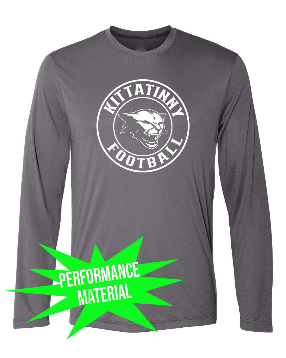 Kittatinny Football Performance Material Design 5 Long Sleeve Shirt