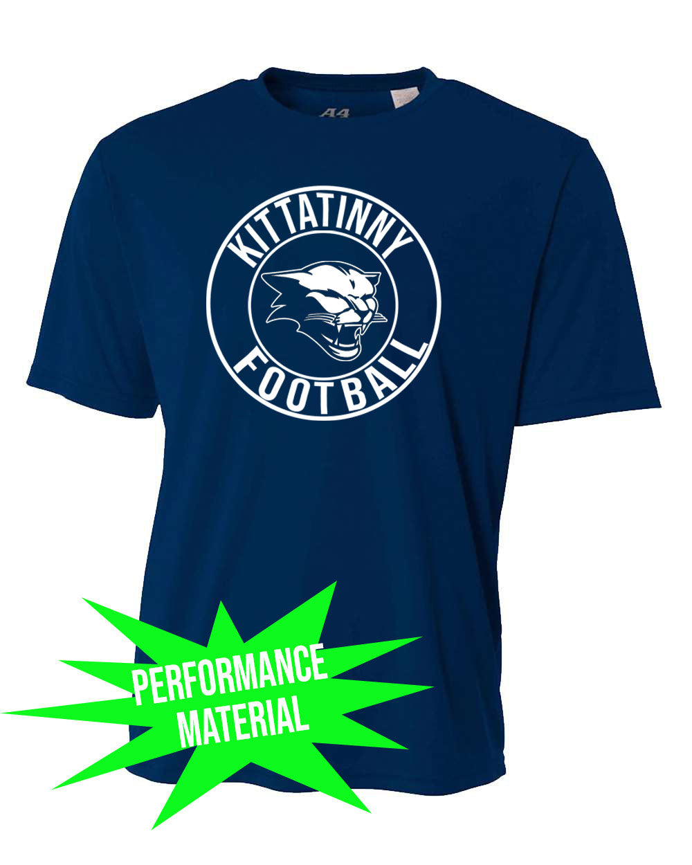 Kittatinny Football Performance Material design 5 T-Shirt