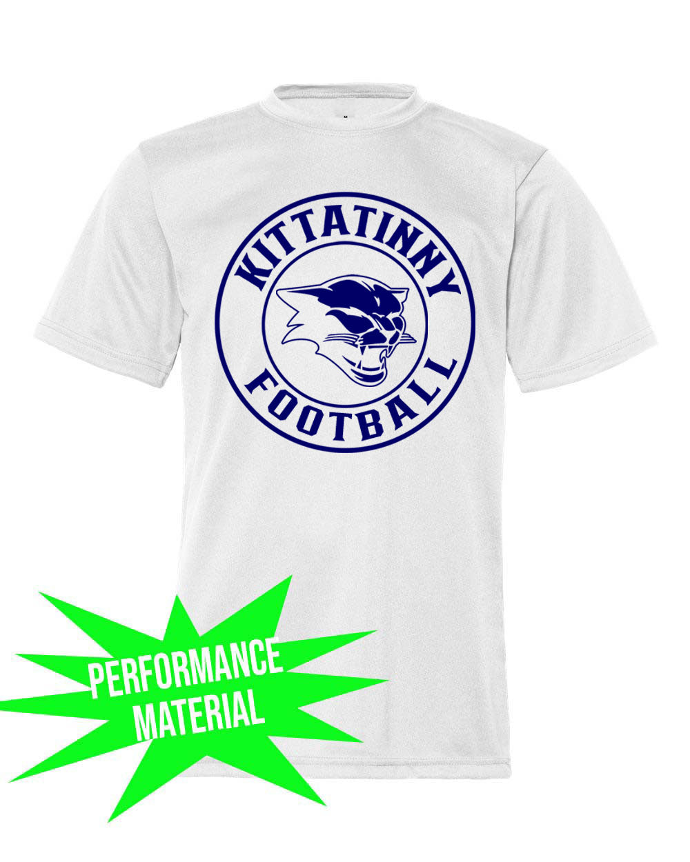 Kittatinny Football Performance Material design 5 T-Shirt