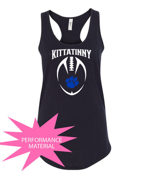 Kittatinny Football Design 8 Performance Racerback Tank Top