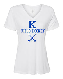 Kittatinny Jr High Field Hockey design 5 V-neck T-Shirt