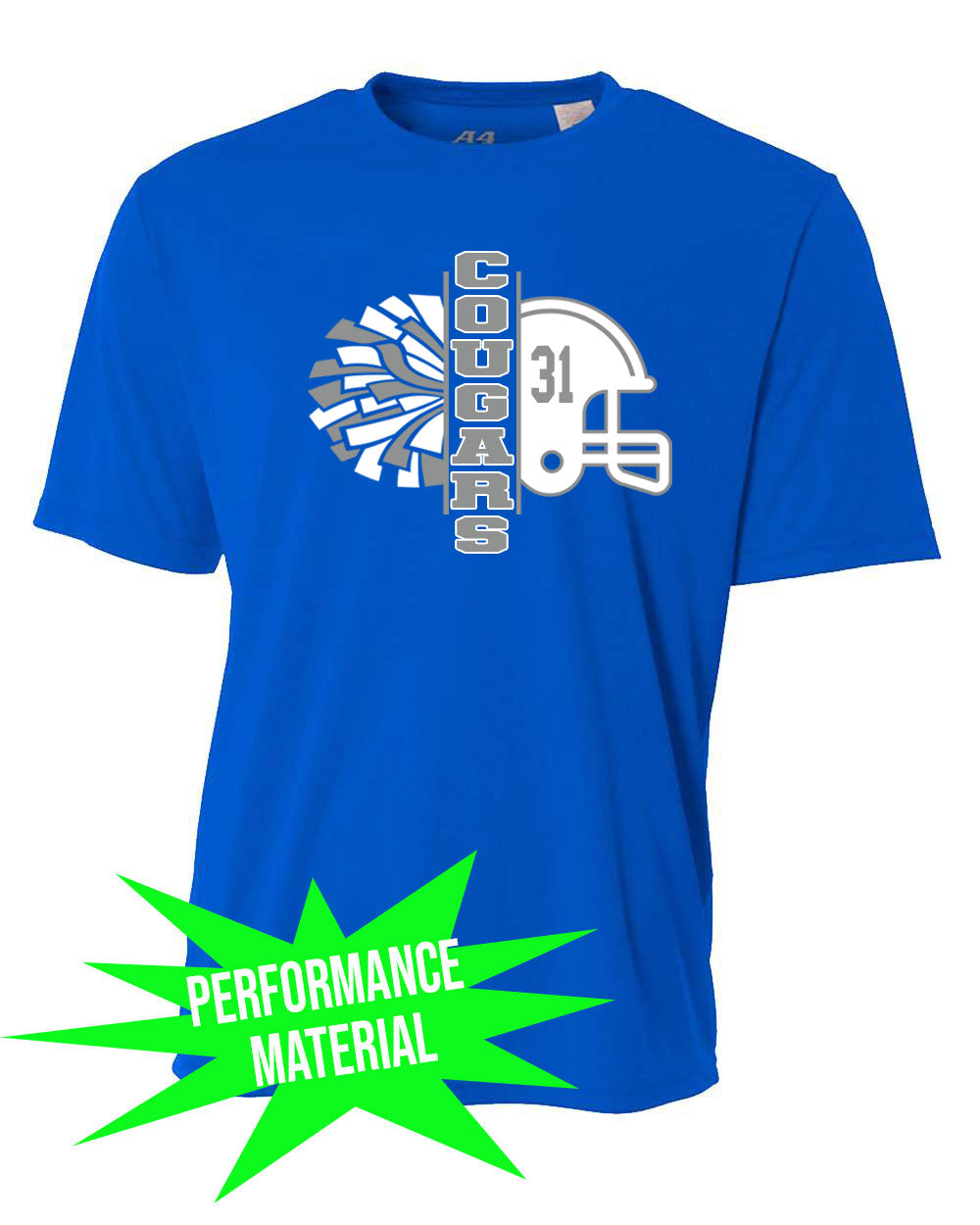 Kittatinny Football Performance Material T-Shirt design 7