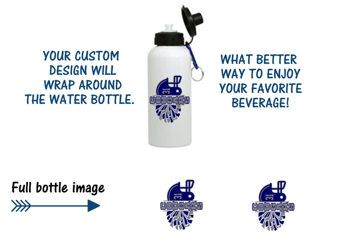 Kittatinny Football Personalized Water Bottle DESIGN 7