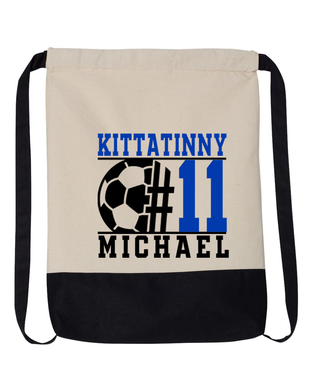 Kittatinny Soccer Design 5 Drawstring Bag