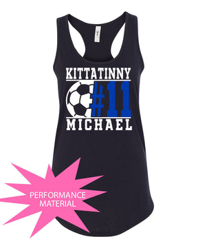 Kittatinny Soccer Design 5 Performance Racerback Tank Top