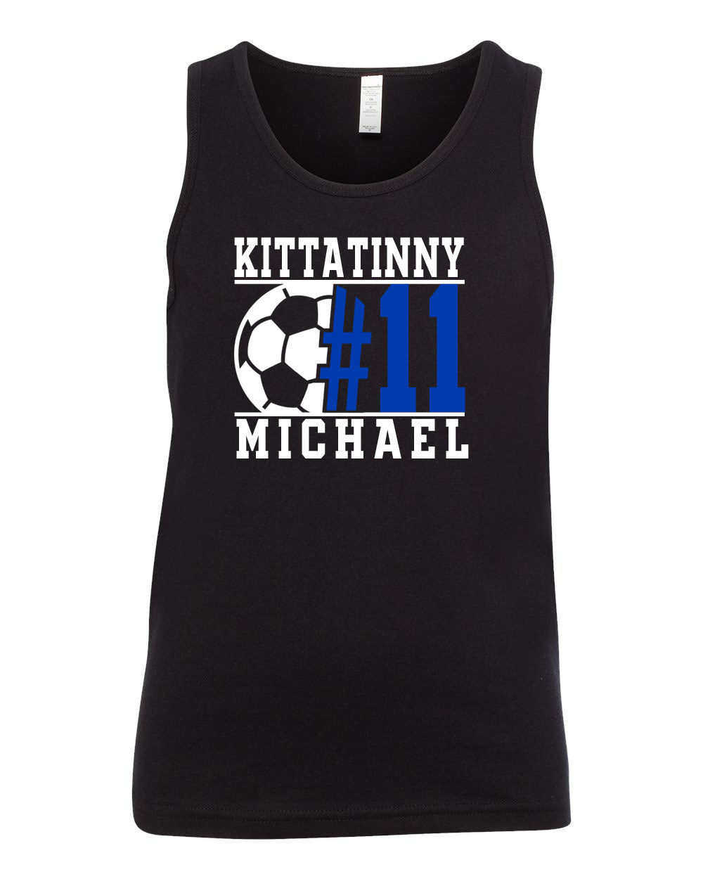 Kittatinny Soccer Design 5 Muscle Tank Top