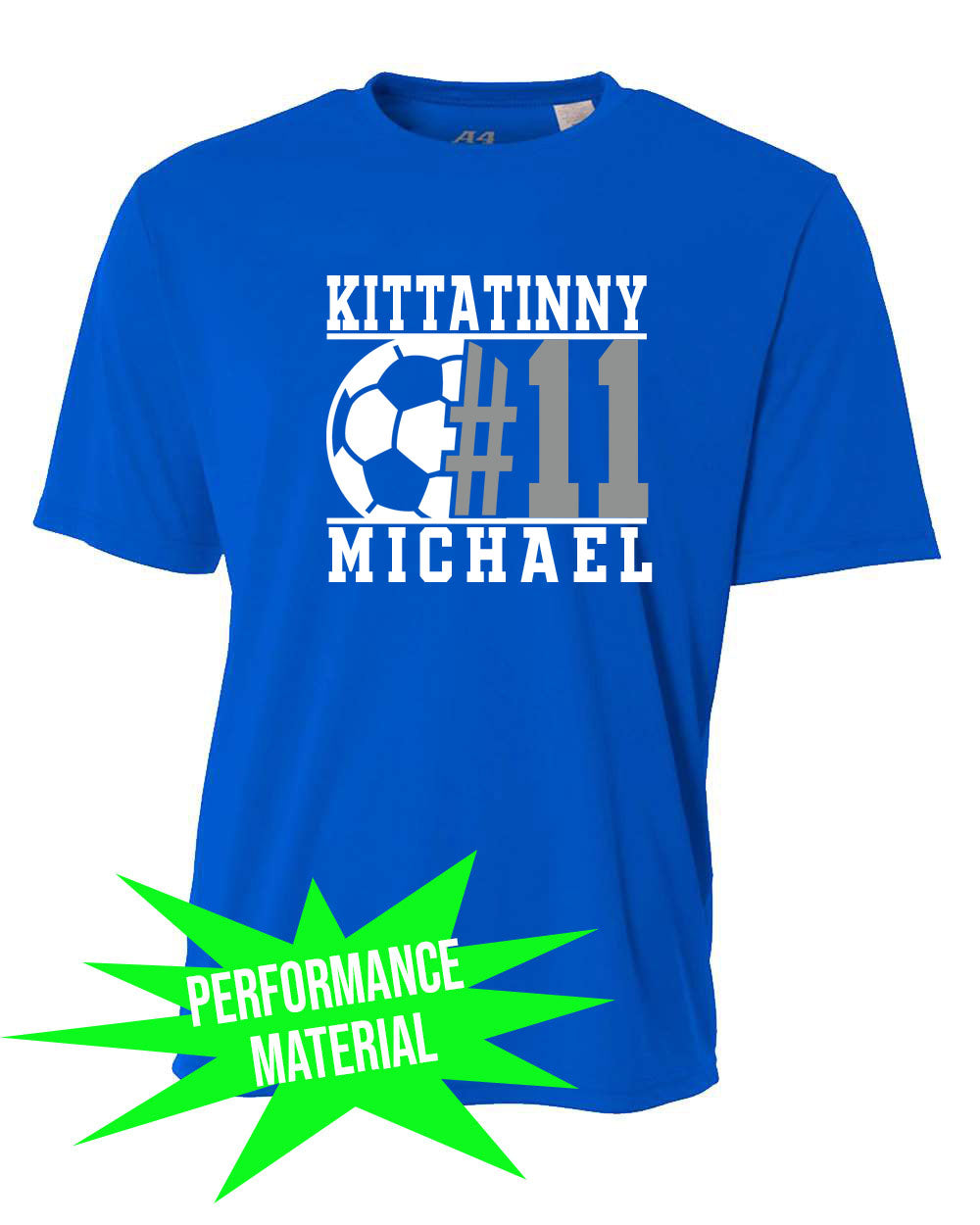 Kittatinny Soccer Performance Material T-Shirt design 5