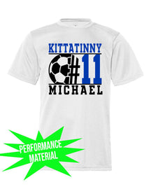 Kittatinny Soccer Performance Material T-Shirt design 5