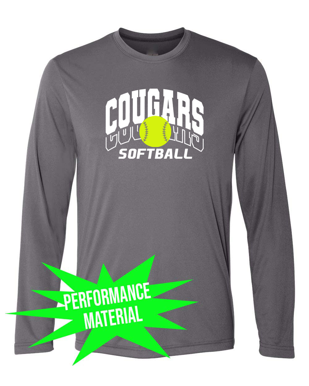 Kittatinny Softball Performance Material Long Sleeve Shirt Design 2