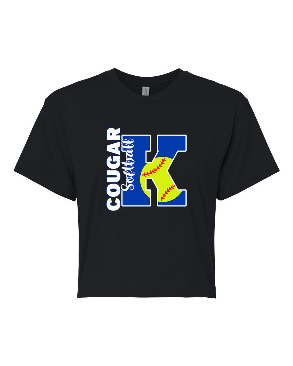 Kittatinny Softball Crop Top Design 5