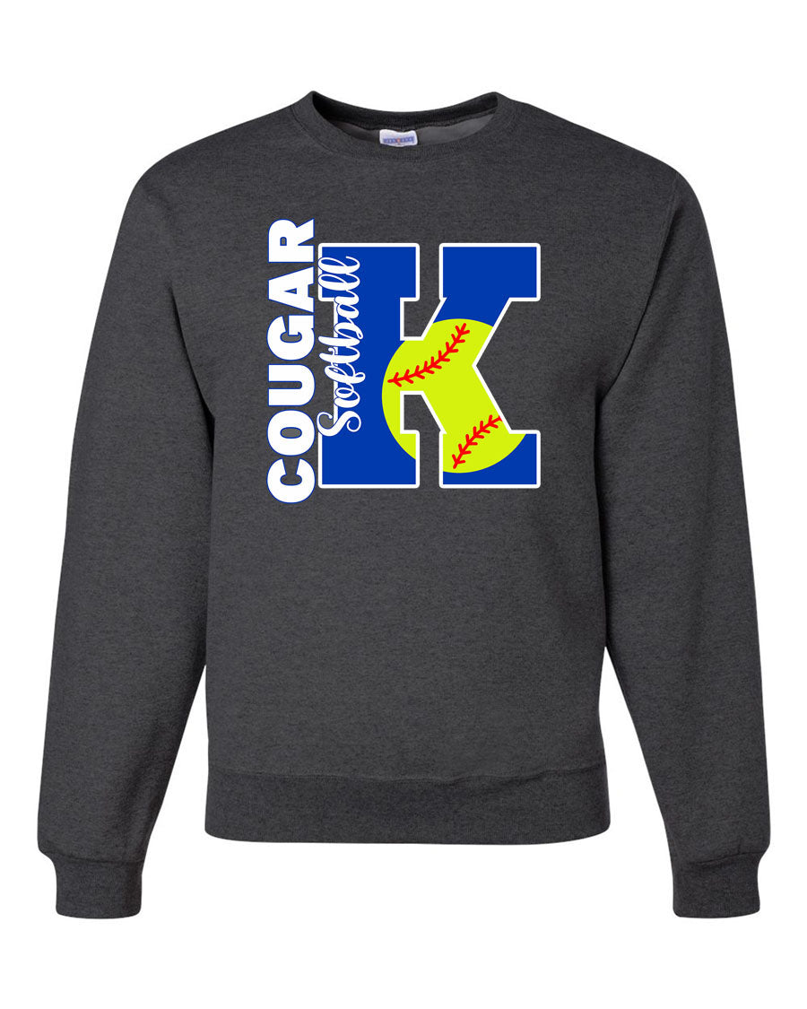 Kittatinny Softball non hooded sweatshirt Design 5