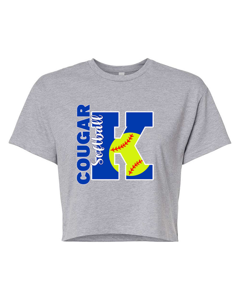 Kittatinny Softball Crop Top Design 5