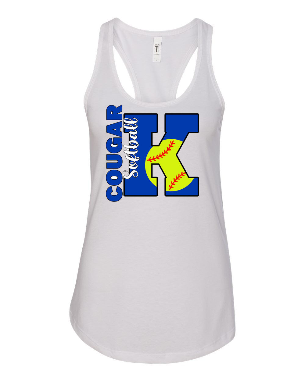 Kittatinny Softball Tank Top Design 5