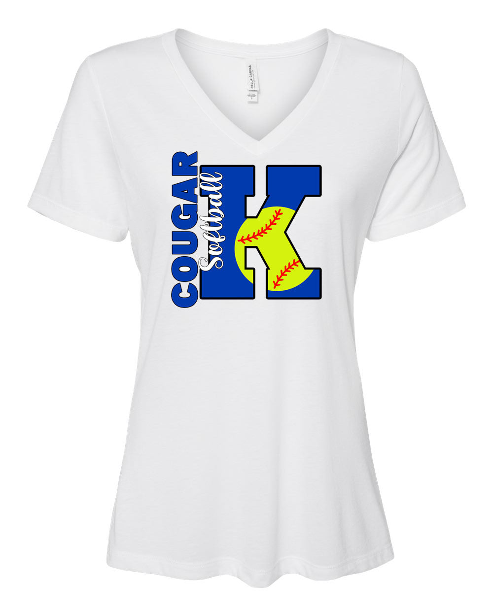 Kittatinny Softball V-neck T-Shirt Design 5