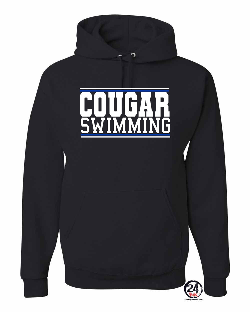 Kittatinny Swimming Design 1 Hooded Sweatshirt