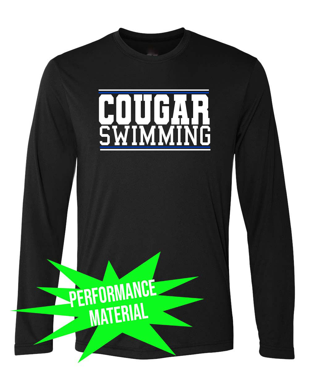 Kittatinny Swimming Performance Material Design 1 Long Sleeve Shirt