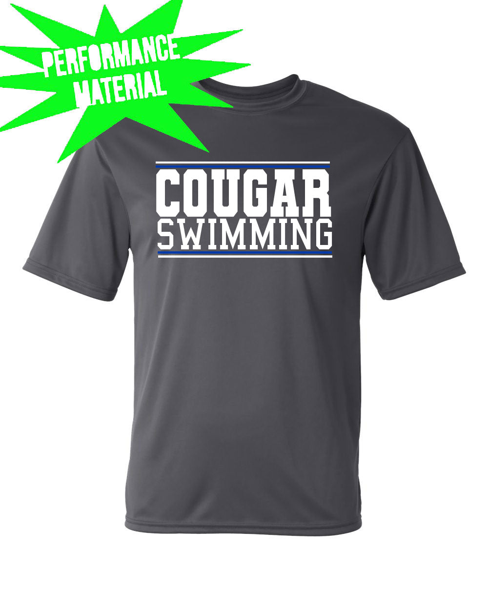 Kittatinny Swimming Performance Material T-Shirt Design 1
