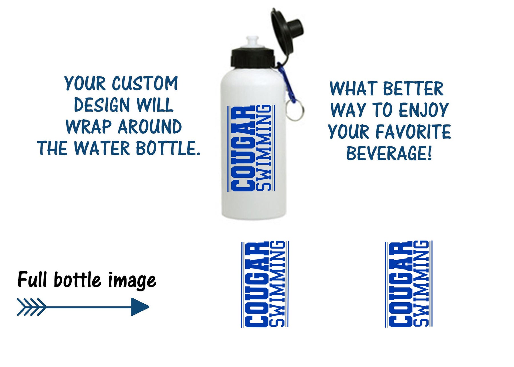 Kittatinny Swimming Design 1 Water Bottle