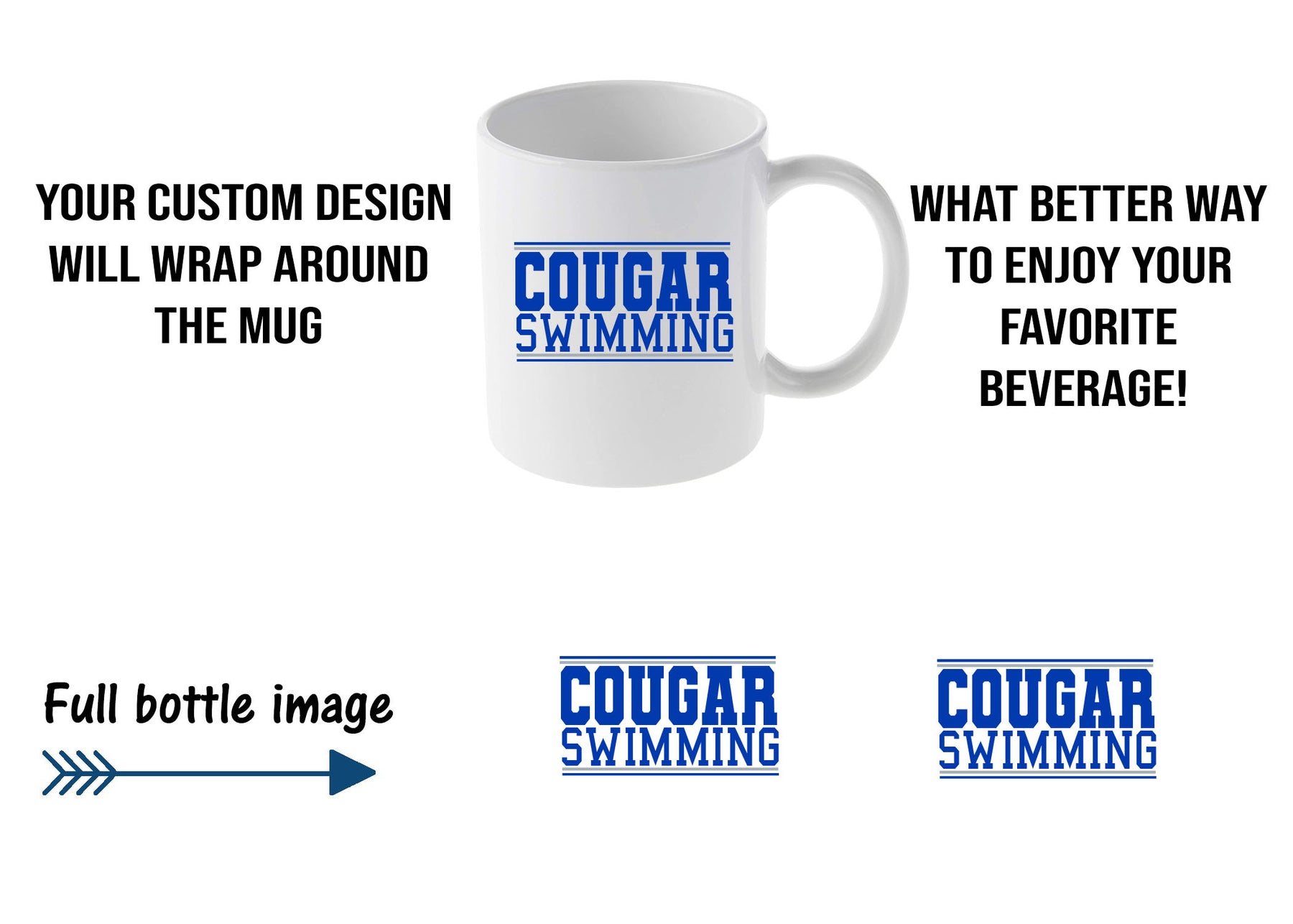 Kittatinny Swimming Design 1 Mug