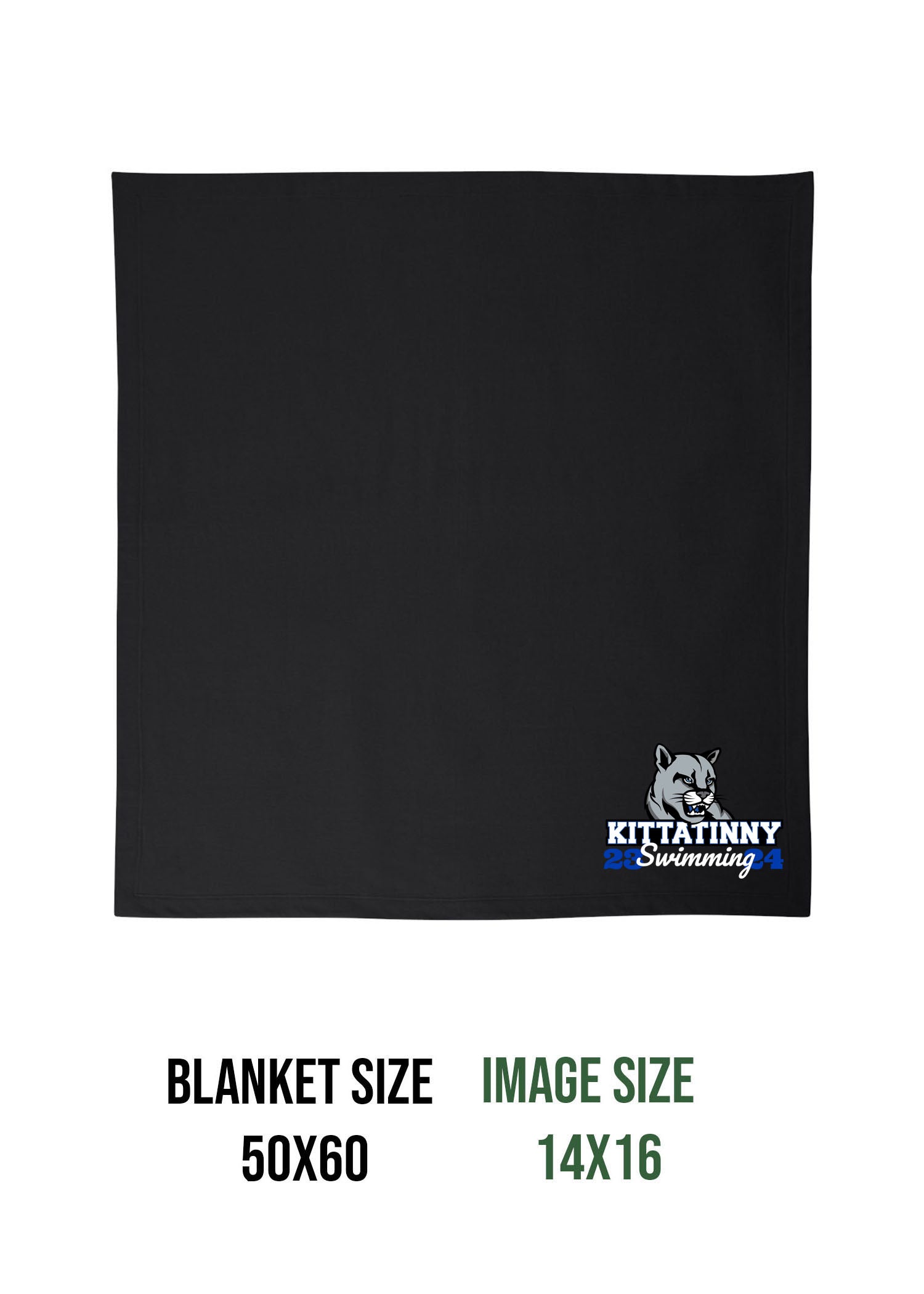 Kittatinny Swimming Design 2 Blanket