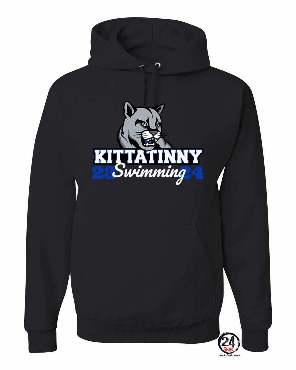 Kittatinny Swimming Design 2 Hooded Sweatshirt