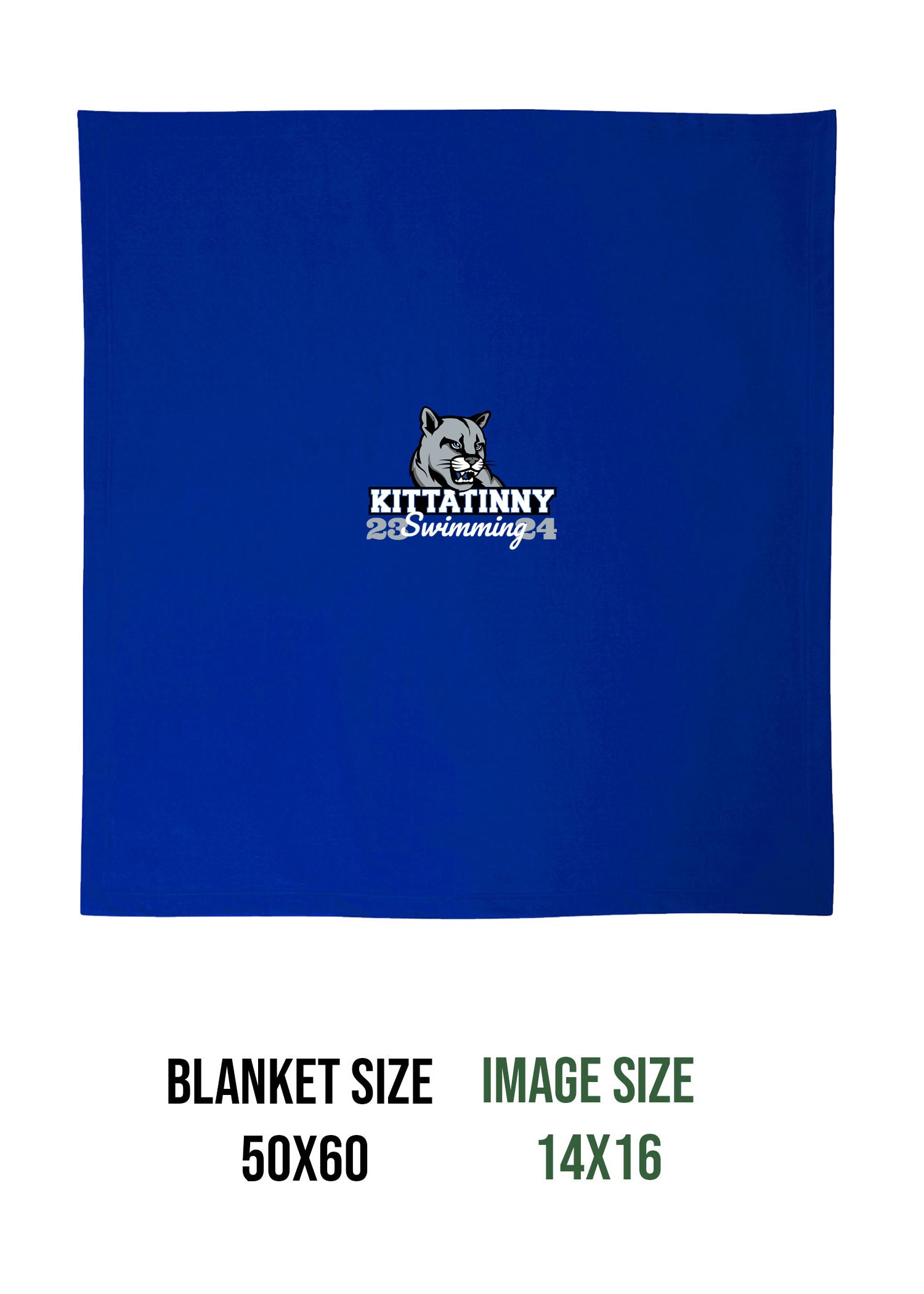 Kittatinny Swimming Design 2 Blanket