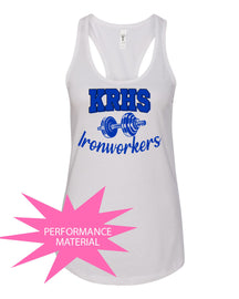 Kittatinny Weight Room Performance Racerback Tank Top Design 1