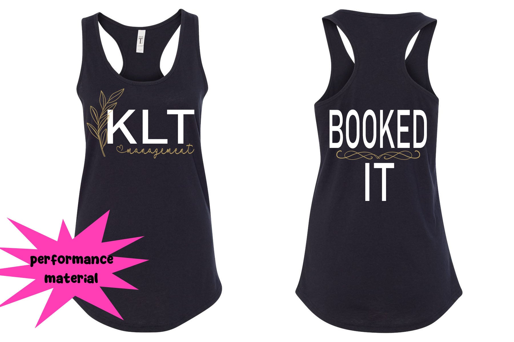 KLT Performance Racerback Tank Top Design 2