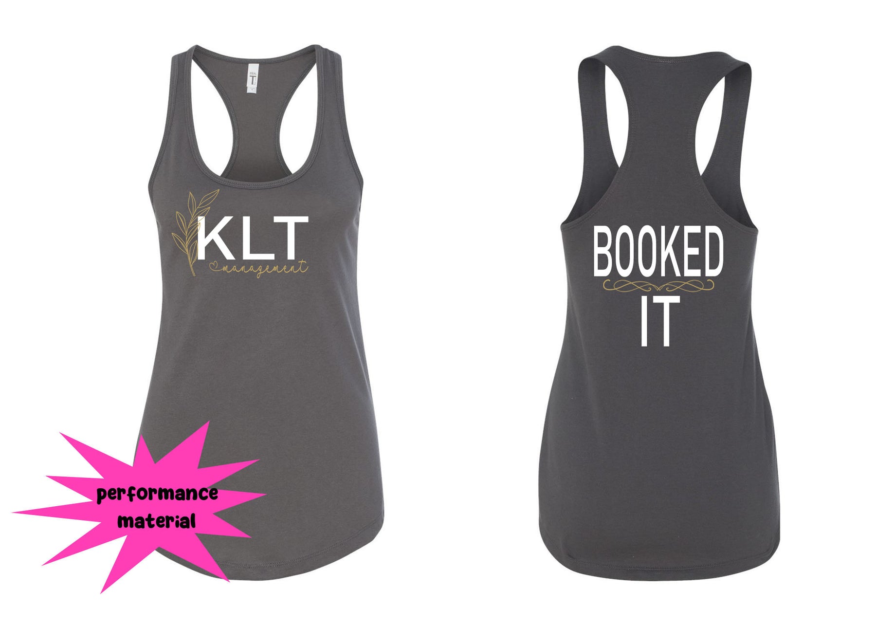 KLT Performance Racerback Tank Top Design 2