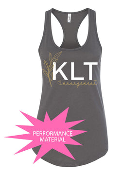 KLT Performance Racerback Tank Top Design 1