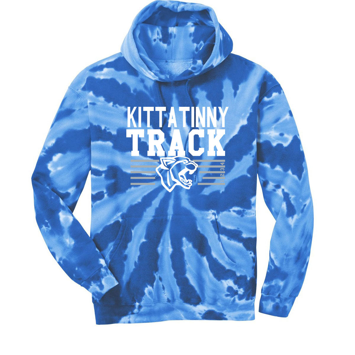 Kittatinny Track Tie-Dye Hooded Sweatshirt Design 5