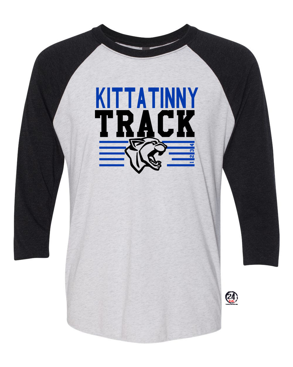 Kittatinny Track Design 5 raglan shirt