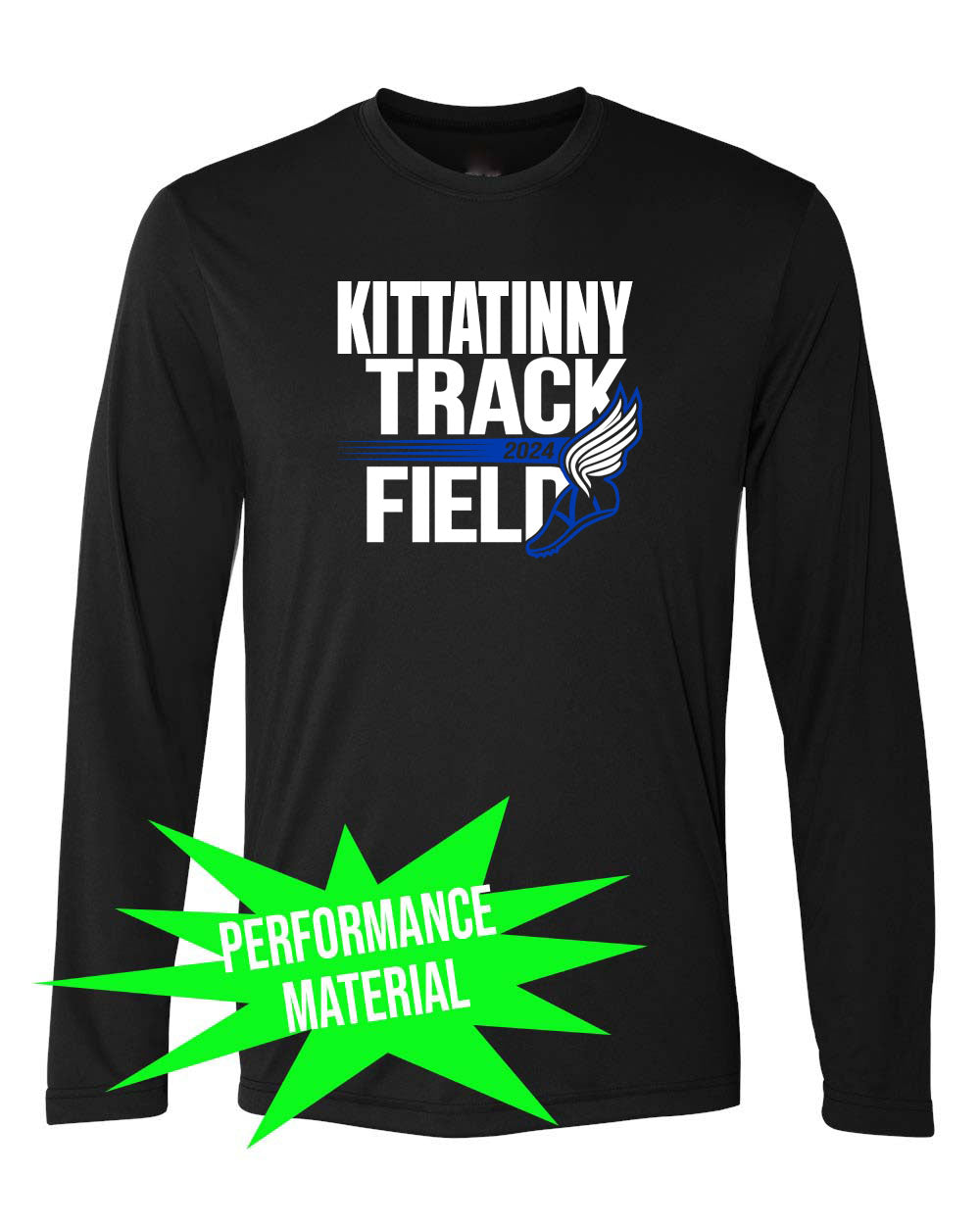 Kittatinny Track Performance Material Design 6 Long Sleeve Shirt