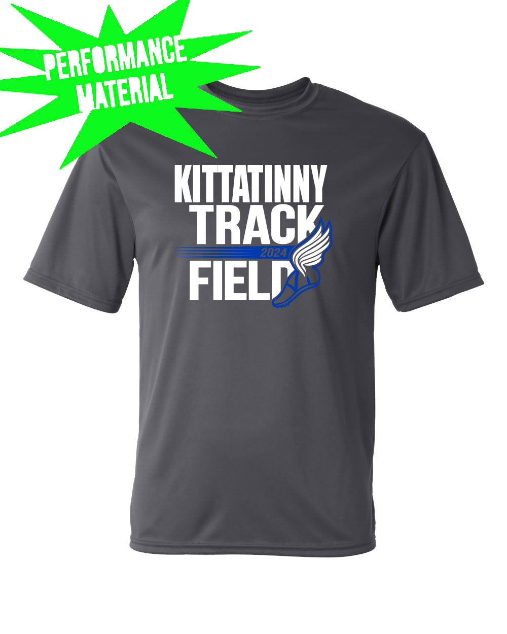 Kittatinny Track Performance Material design 6 T-Shirt