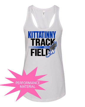 Kittatinny Track Performance Racerback Tank Top Design 6