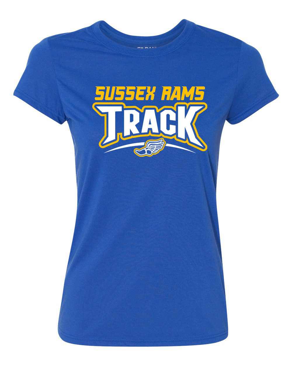 Sussex Rams LADIES Track Performance Material T-Shirt Team shirts